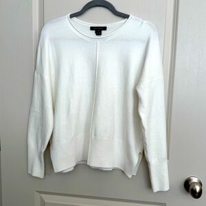 French Connection Classic White Crew Neck Sweater